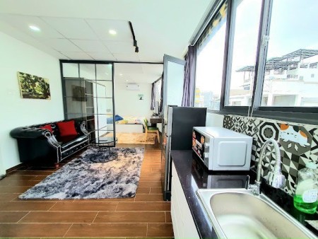 Căn hộ khu Ốc Đào_Nguyễn TRãi_1 phòng ngủ ban công thoáng mát