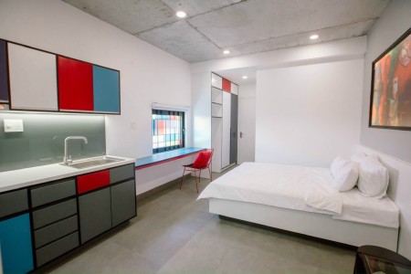 Căn hộ Studio full nội thất 40m2, gần phố đi bộ Nguyễn Huệ, cho nuôi pet, sạch sẽ an ninh