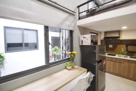 Căn hộ gác lửng full nội thất gần landmark 81 có thang may, bảo vệ 24/24