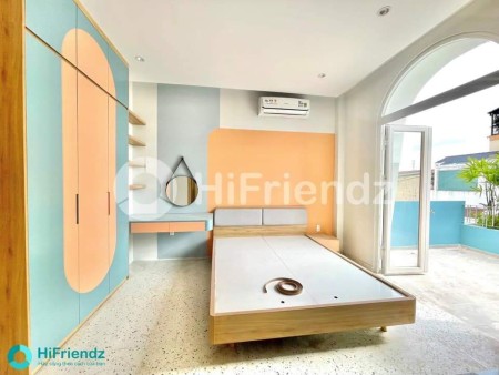 CĂN HỘ STUDIO SÂN BAN CÔNG LỚN RIÊNG BIỆT TẦNG CAO THOÁNG MÁT_MÁY GIẶT RIÊNG_NGAY CẦU CÔNG LÝ