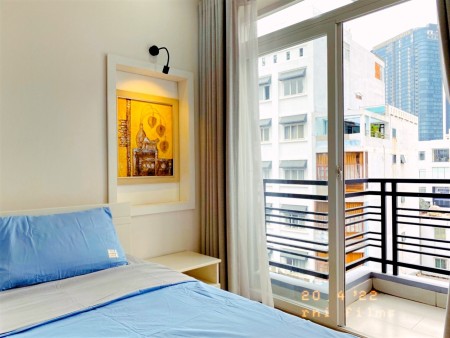 Căn hộ Bình Thạnh studio bancon view đẹp thoáng mát, phòng rộng rãi