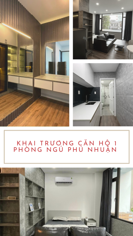 KHAI TRƯƠNG CĂN HỘ 1 PHÒNG NGỦ BAN CÔNG RIÊNG BIỆT GẦN CÔNG VIÊN GIA ĐỊNH - NEW 100%