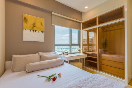 Cho thuê căn hộ 2 phòng ngủ căn góc Masteri Thảo Điền, 67m2, 2 phòng ngủ, 2 toilet