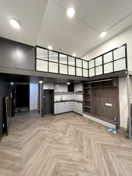 OT Gác Lửng, DTSD 42m2, Máy Lạnh, Bếp, Rèm, Sàn Gỗ Gía cho thuê 13tr/tháng Hotline : 0906233195