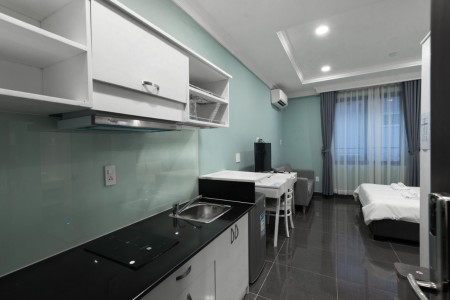 Căn hộ dịch vụ cao cấp phòng mới đầy đủ nội thất hiện đại, an ninh