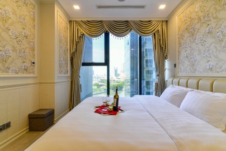 Căn hộ trung tâm quận 1 Vinhomes Golden River Bason 1pn, 1wc, full nội thất, giá 18 triệu/tháng.