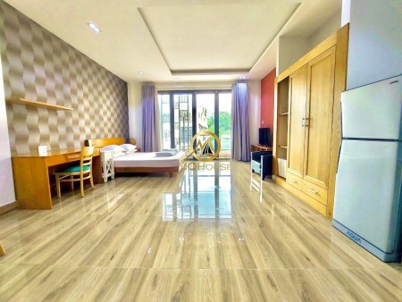 Cho thuê căn hộ studio 60m2 chỉ tính điện không giới hạn xe gần cầu Thị Nghè