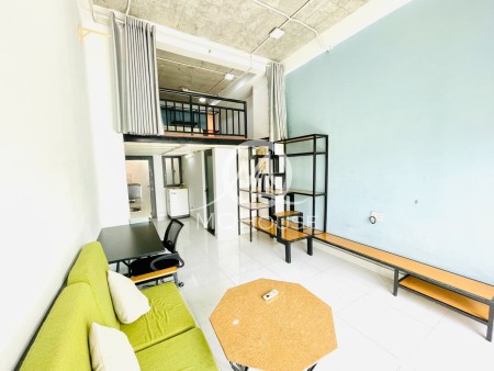 Căn hộ Duplex ban công, view đỉnh của chóp, máy giặt riêng, full nội thất bếp