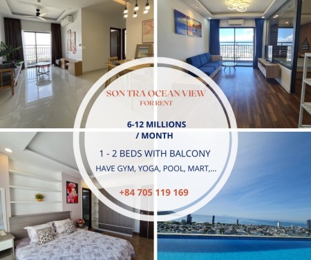 Danh sách các căn hộ đang cho thuê tại Sơn Trà Ocean View Đà Nẵng, mới, sạch, giá tốt nhất.