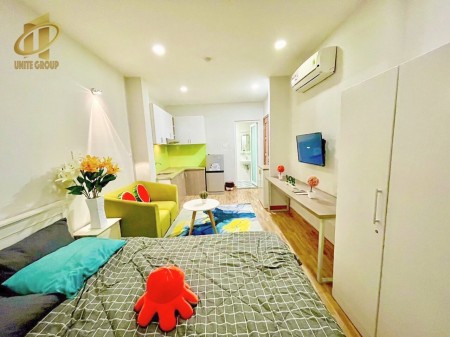 Studio Bến Vân Đồn quận 4 cực xinh, gần ĐH Luật, thuận tiện qua quận 1, 30m2, 1 phòng ngủ, 1 toilet