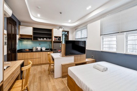 Cho thuê căn hộ nội thất cao cấp, bao phí dịch vụ tại đường Nguyễn Bỉnh Khiêm, phường Đa Kao, quận 1