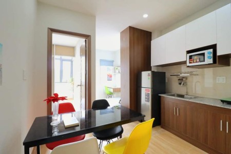 Cho thuê căn hộ 2PN balcony, ngay trung tâm quận 1, đường Cô Bắc, phường Cầu Ông Lãnh