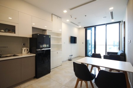 Căn hộ 1pn full nội thất, ban công view sông Bitexco Vinhomes Ba Son