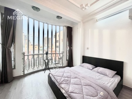 Cho thuê căn hộ studio full nội thất, có ban công ngay BÙI VIỆN, quận 1, 39m2, 1 phòng ngủ, 1 toilet