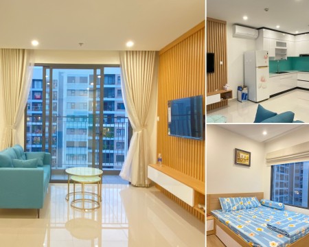 Cho thuê chung cư căn 2PN 2WC căn góc full nội thất nhà mới thiết kế ở Vinhomes Grand Park quận 9