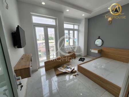 Căn hộ 2pn ngay ngã tư Bảy Hiền, cửa sổ, bancol siêu rộng, nội thất new 100%, 55m2, 2 phòng ngủ, 1 toilet