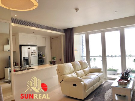 Cho thuê căn 1P Ngủ+1P làm việc 83m2 Đảo Kim Cương view sông SG 25tr/th bao phí LH 0339744305