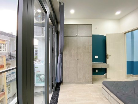 Cho thuê căn hộ quận 3 dạng 1PN 1PK 1WC có ban công full NT gần CV Lê Thị Riêng