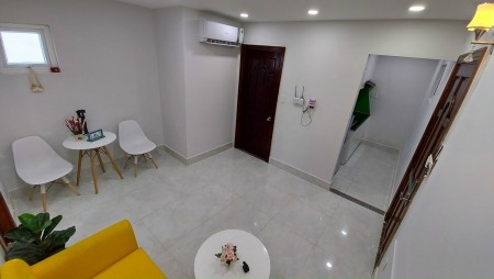 Cho thuê CHDV full nội thất, 1 phòng ngủ riêng biệt, cửa sổ thoáng mát