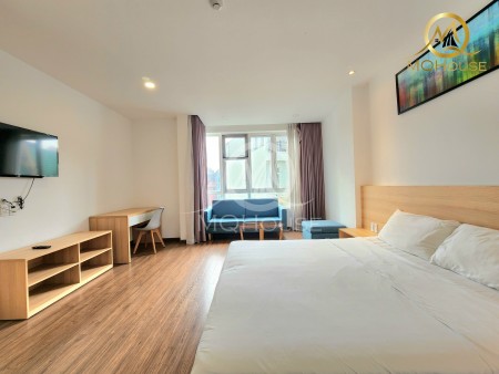 Cho thuê căn hộ cao cấp 1pn riêng biệt - cửa sổ thoáng gần sân bay