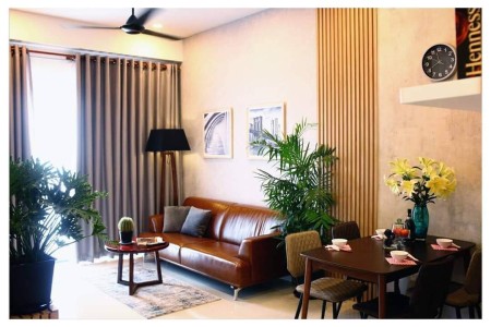 Căn hộ 2PN và 1 phòng làm việc - The Sun Avenue cho thuê 19tr Full NT