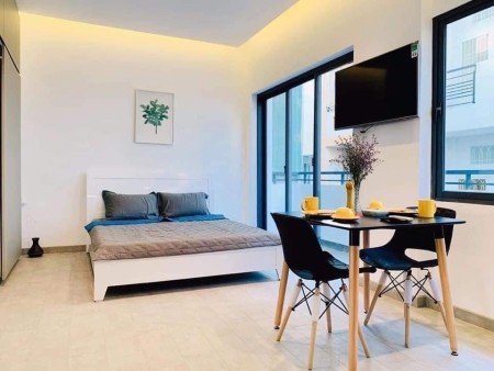 Cho thuê căn hộ full nội thất ban công cửa sổ tràn viền thoáng mát Dương Bá Trạc Q8, 35m2, 1 phòng ngủ, 1 toilet