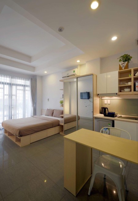 Căn hộ studio và balcon full nội thất ngay gần bộ Công An, đường Trần Hưng Đạo Q1