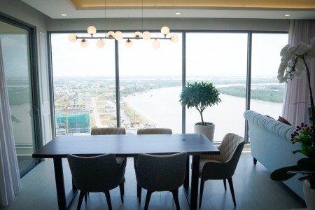 Cho thuê căn 3pn full nội thất giá chỉ 38 triệu, bao phí view sông tầng cao, siêu đẹp