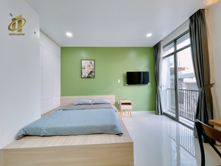 Căn hộ Studio 35m2, gần sân bay, ban công thoáng, nội thất đẹp, an ninh 24/7