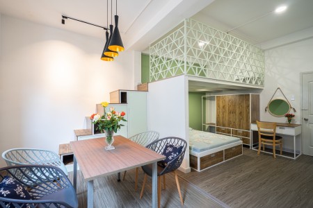 CHDV Duplex 35m2, mới khai trương, full nt, gần vòng xoay Điện Biên Phủ, giá 9tr