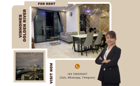 Cho thuê 2 pn, view Bitexco siêu đẹp tại Vinhomes Golden River, 70.03m2, giá 24tr