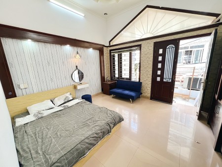 Cho thuê căn hộ dịch vụ 1 pn tại quận Bình Thạnh - full nội thất - có ban công - giá 9tr2 - dt 40m2