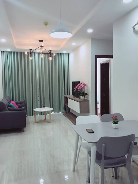 Chính chủ cho thuê Him Lam Quận 9 có rèm, máy lạnh, bếp từ,giá 9.5tr/tháng 0963496107