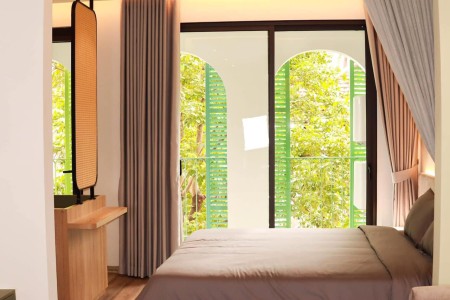 Cho thuê căn hộ cao cấp 1PN tại Đặng Thai Mai, Tây Hồ, 45m2, 1 phòng ngủ, 1 toilet