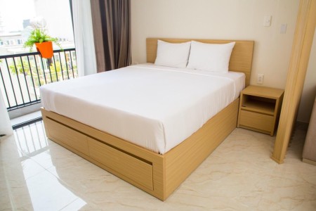 Studio vách ngăn - ban công thiết kế sang trọng -  Full nội thất - 40m2