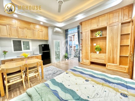 Căn hộ Studio/Duplex Mới 100% - Bancol và cửa sổ LỚN - MÁY GIẶT RIÊNG - Ngay chợ Phạm Văn Bạch, 30m2, 1 phòng ngủ, 1 toilet