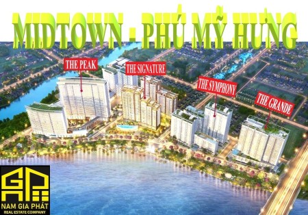 Căn hộ cao cấp Midtown - phú mỹ hưng  2pn – 89m2 -  cho thuê 1000$