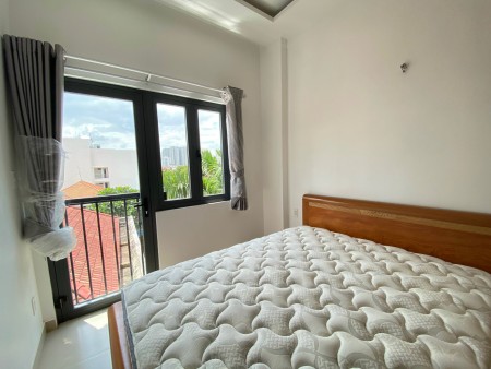 CHDV cao cấp full nội thất, ban công, máy giặt riêng, giá 10tr, 45m2 1 pn 1 wc