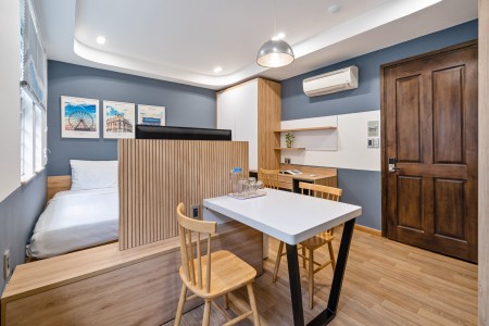 Căn hộ Studio Cao cấp Balcony lớn full nội thất - Nguyễn Bỉnh Khiêm, P.ĐaKao, 40m2, giá 12tr