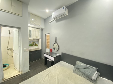 Cho Thuê Căn Hộ 1 pn, 1 pk, 1 Bếp Khép kín Đủ Đồ Tầng 6 Ngõ 42 Phú Đô Đang Vào Ở Ngay, 6tr5, 40m2, 1 phòng ngủ, 1 toilet