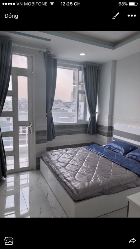 Căn hộ 1 phòng ngủ ban công tại Quận 8, diện tích 37m2, giá 7tr8, full nt