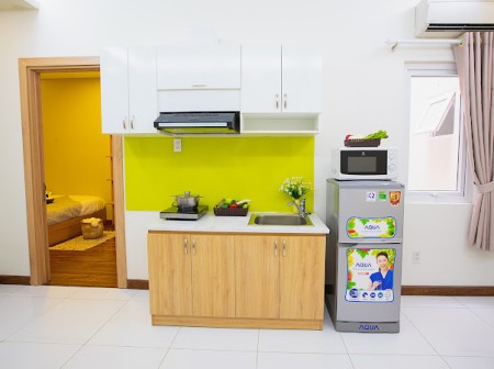 Căn Hộ 1 pn tại  Đặng Dung gần chợ Tân Định - Hoàng Sa Q1, giá 12tr8, dt 40m2