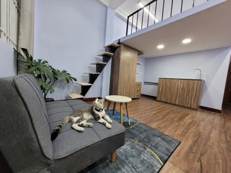 Cho thuê căn hộ Duplex sát cầu Thị Nghè, Bình Thạnh, 7tr5, 28m2, full nội thất, khóa vân tay