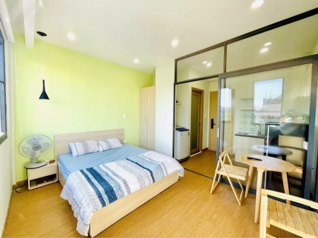 Căn hộ 1 phòng ngủ tách bếp Nguyễn Công Hoan gần Ngã Tư Phú Nhuận, dt 35m2, giá 8tr