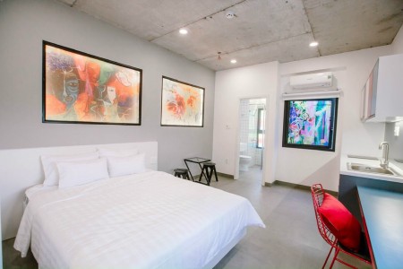 Căn hộ studio sẵn nội thất gần cầu Calmette, chợ Dân Sinh, Nguyễn Thái Bình - Q1, giá 9tr9