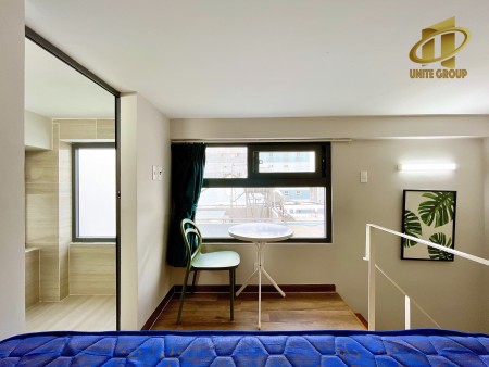 Duplex tone xanh rêu sang chảnh máy giặt riêng Quận 7 chỉ 6x