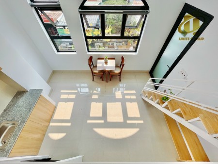 Căn duplex siêu thoáng, cửa sổ to, mặt tiền, view sông, gần ĐH TĐT, lotte quận 7