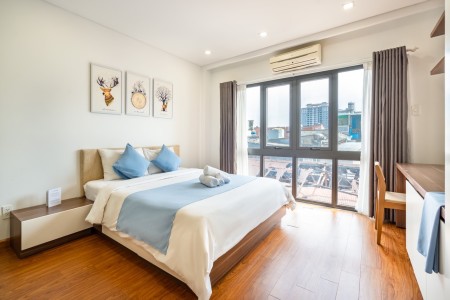 Căn hộ studio cửa sổ lớn có view gần cầu Ông Lãnh, Trần Đình Xu - Q1, rộng 35m2 1 pn 1 wc, 35m2, 1 phòng ngủ, 1 toilet