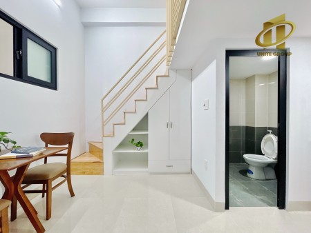 Căn hộ Duplex cửa sổ thoáng, mặt tiền, tiện di chuyển các quận, gần Lotte quận 7, giá 6 triệu/tháng