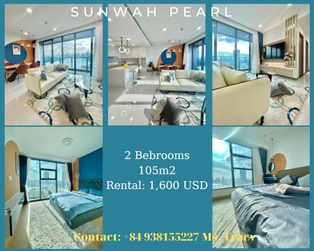 Cho thuê căn hộ  2 pn Sunwah Pearl "căn hoa hậu", giá 37 triệu, dt 105m2